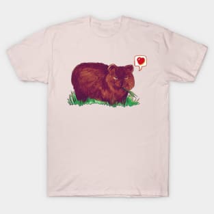 Wombat Love - Cute Cartoon Wombat T-Shirt